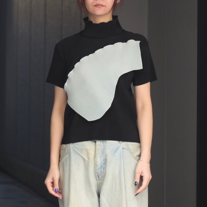【残り一点】Todo Wave Top Short Sleeve Highneck