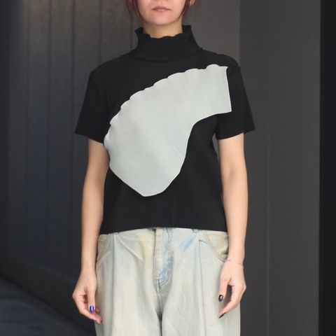 【残り一点】Todo Wave Top Short Sleeve Highneck