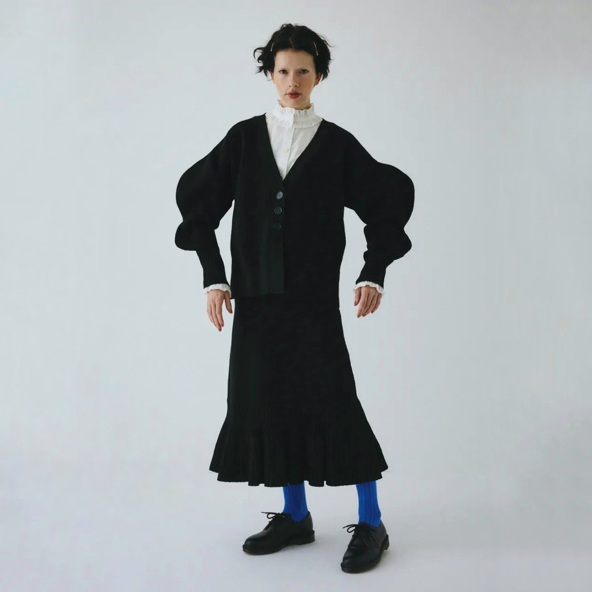 【残り一点】Pleated Hem Knit Skirt