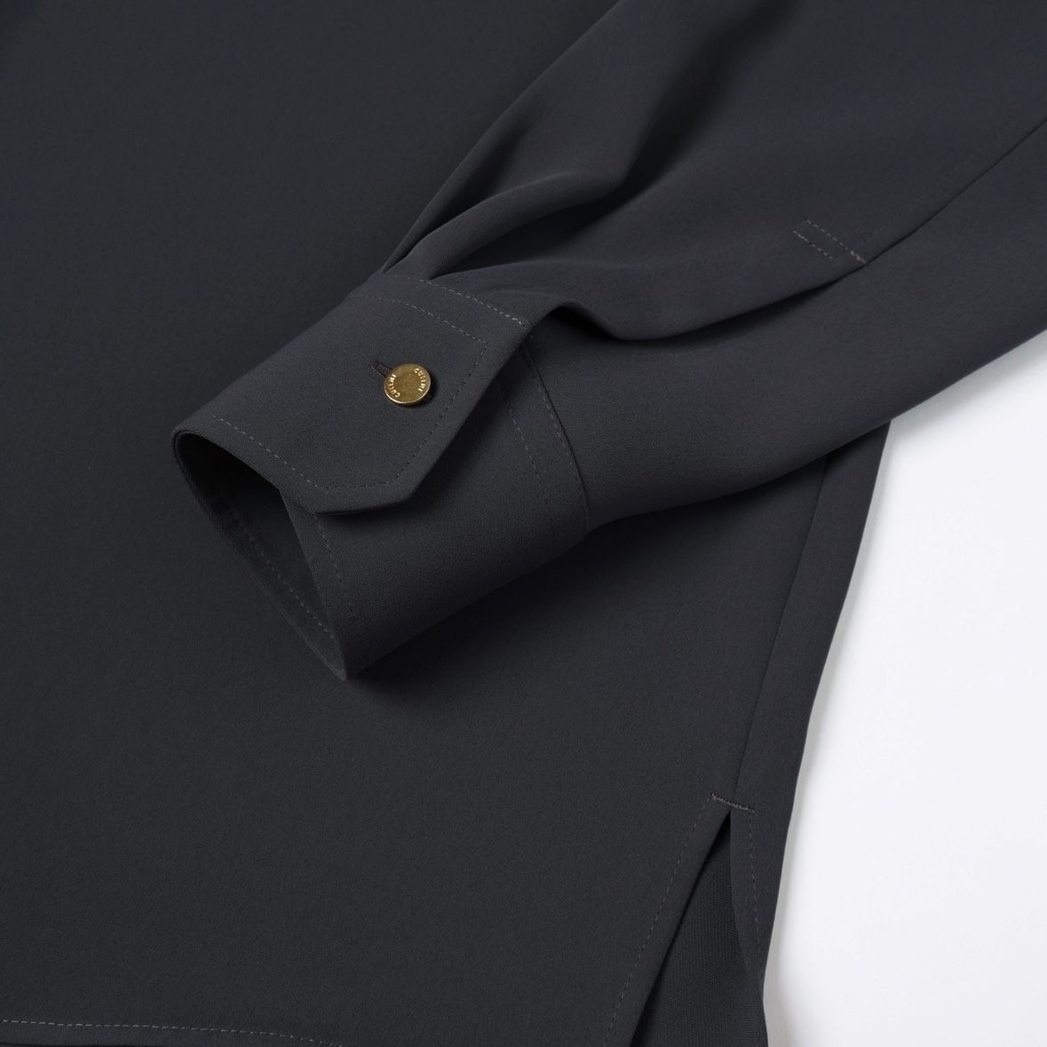 【残り一点】Double Cloth Chin Tab Long Sleeve Shirt