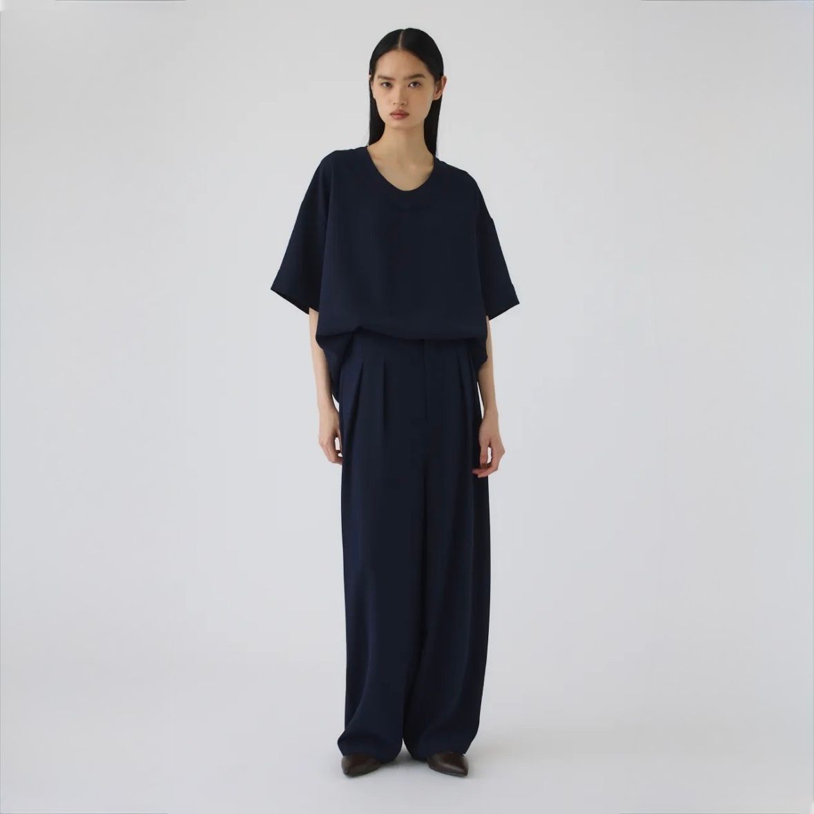 【残り一点】Georgette U-Neck Tops