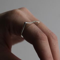 【残り一点】Flat Wave Ring