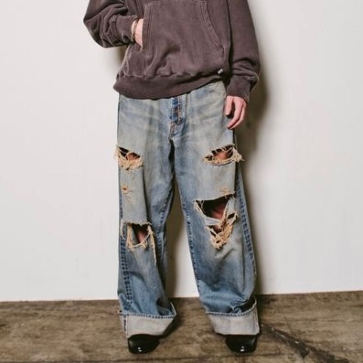 SUGARHILL - 【残りわずか】Damaged Modern Denim Pants Wide
