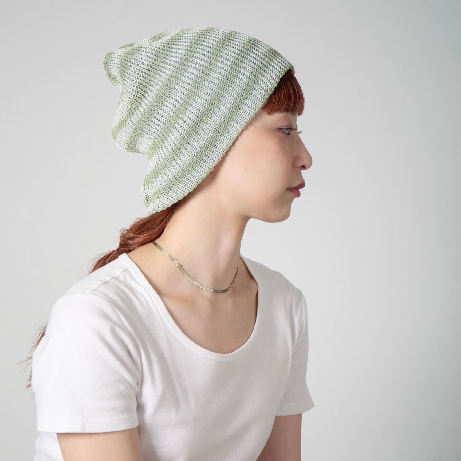 【残り一点】Openwork Border Knit Beanie