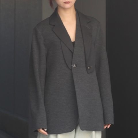 ETHOSENS/エトセンス Splitted trench coat 円く