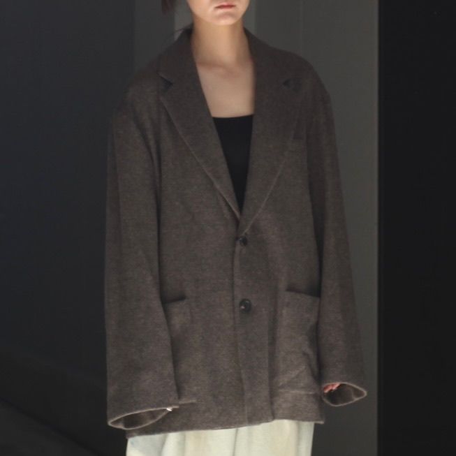 【残り一点】Wool/Cashmere Fleece Single Breasted Jacket