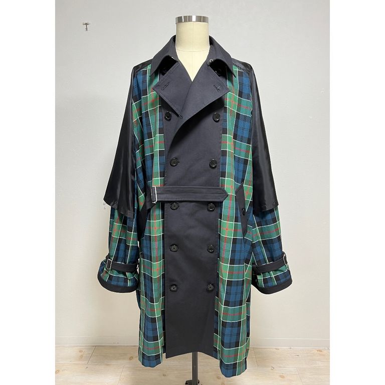 人気商品】Jieda 19aw ドレッシング チェック トレンチコート
