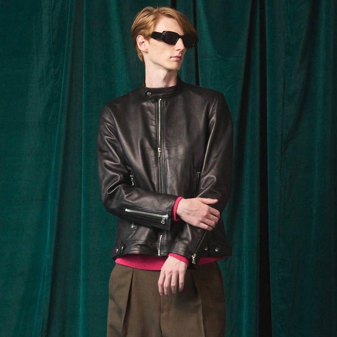 【残り一点】Dress-Fit Sheep Leather Single Rider JKT