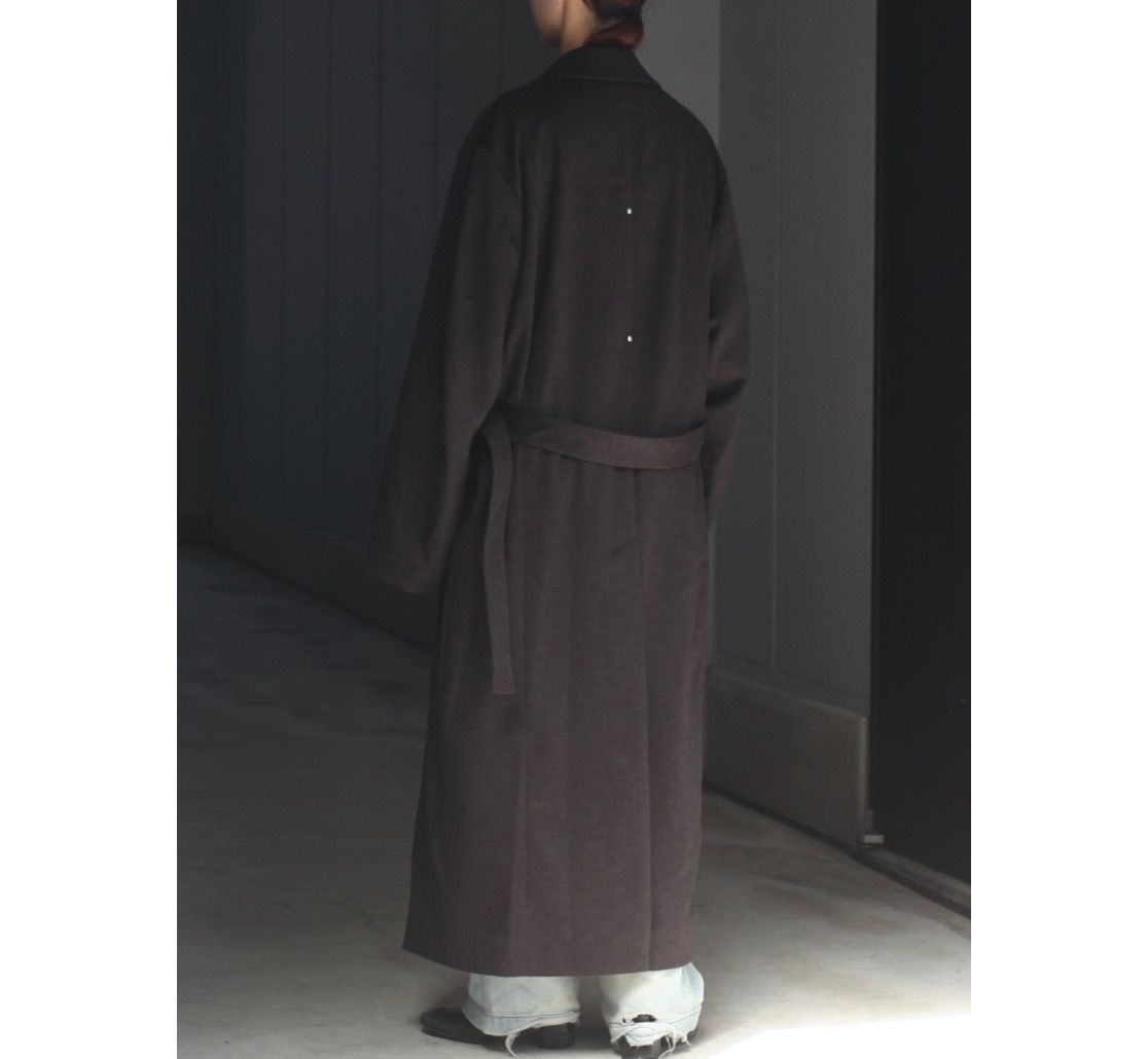【残り一点】Oversized Maxi Length Peak Lapel Coat(CASHMERE)