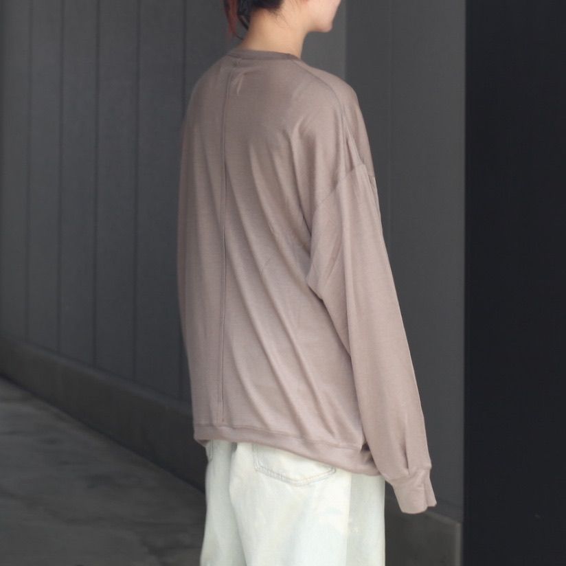 【残り一点】オーバーサイズリラックスウールL/S TEE