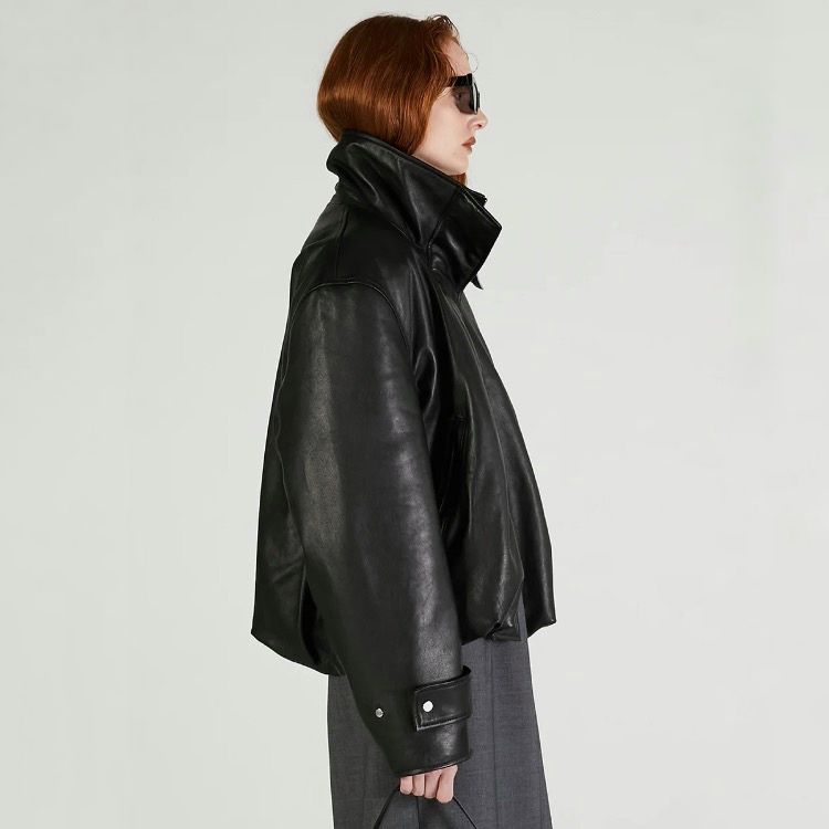 【残り一点】Sheep Leather High Neck Blouson