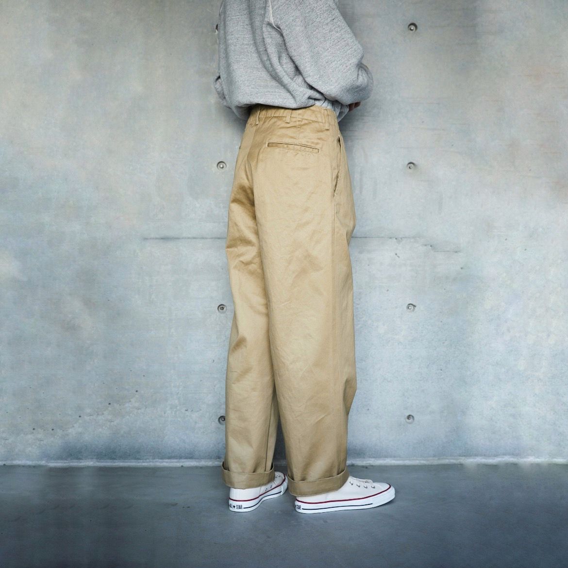 パンツ orSlow / VINTAGE FIT ARMY TROUSERS orSlow Vintage Fit Army Trousers in Khaki Curated at Jake