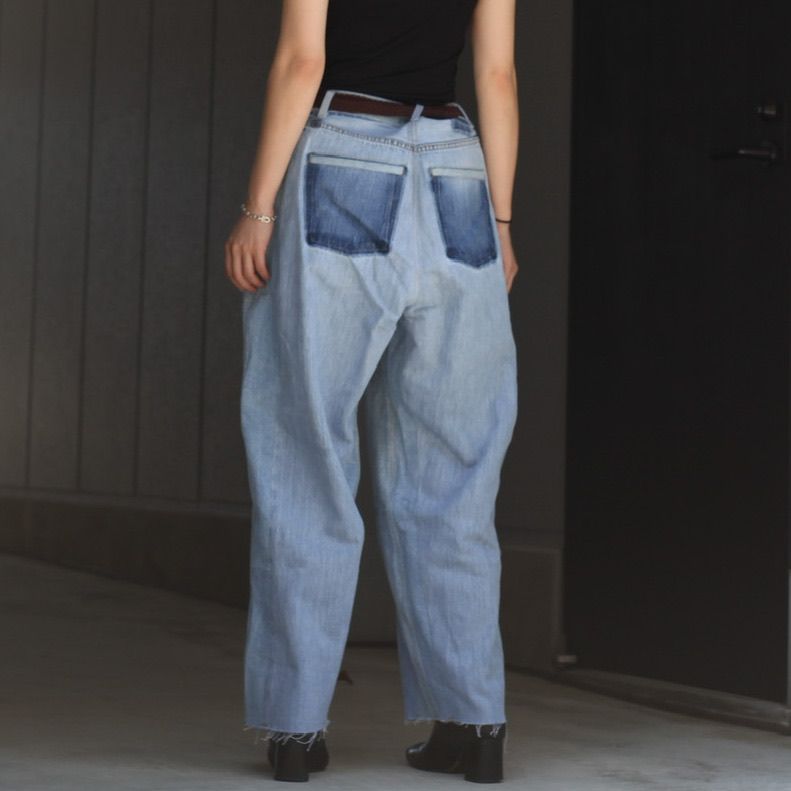 【残り一点】Reconstructed Super Baggy Slacks Denim_2(M)