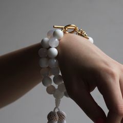 【お取り寄せ注文可能】Double Juzu Bracelet(WHITE)