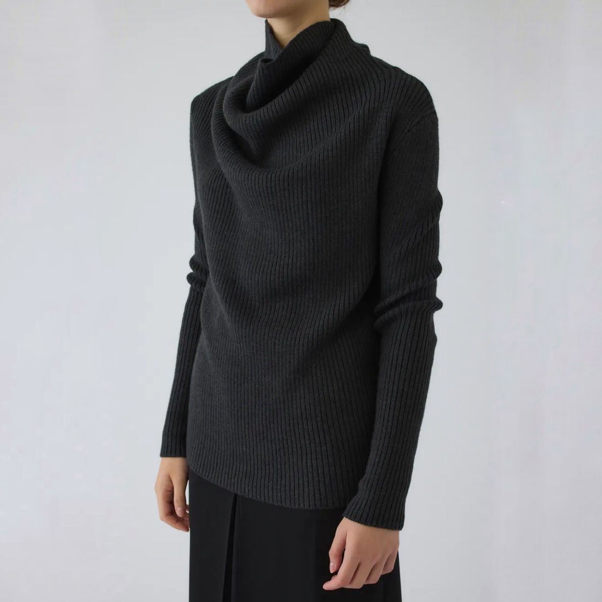 【残り一点】Back Shoulder Rib Knit Tops
