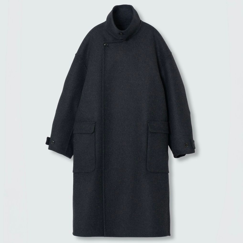 【残り一点】Wool Cashmere Double Breasted Rever Coat
