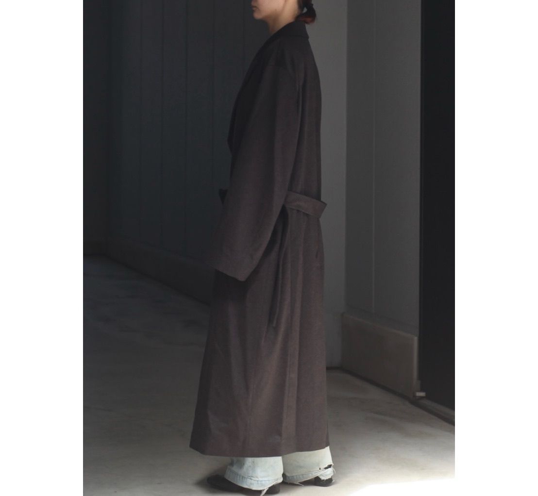 【残り一点】Oversized Maxi Length Peak Lapel Coat(CASHMERE)