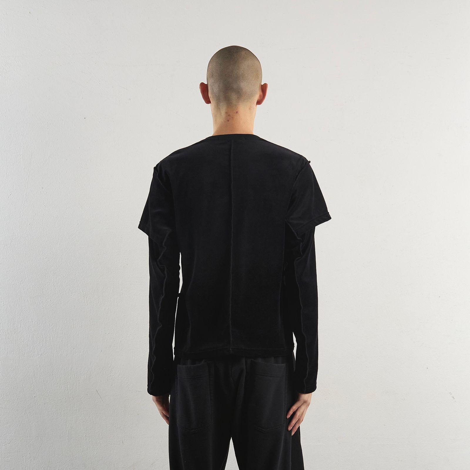 NVRFRGT - 【残り一点】Velour Double Layer Long Sleeve T-shirt ...
