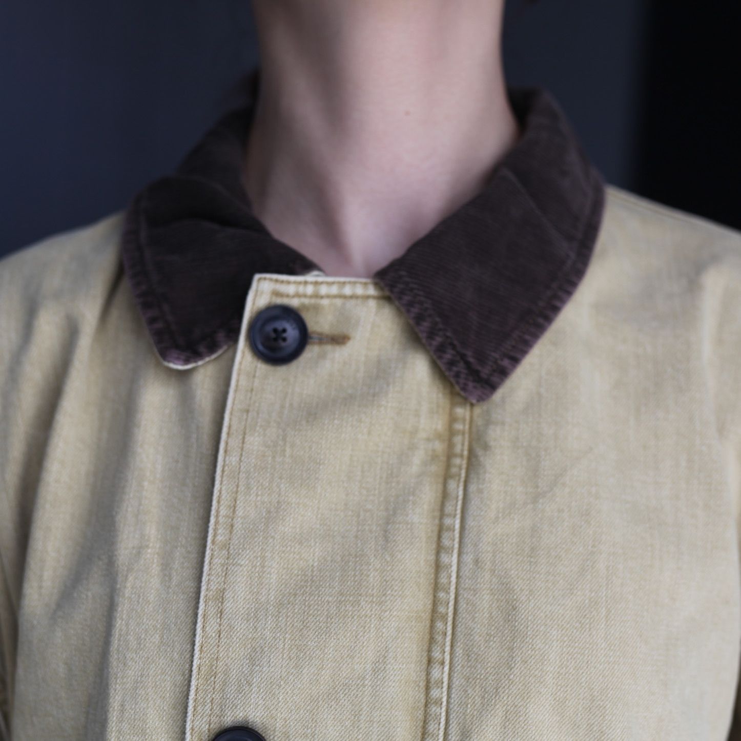 【残り一点】Vintaged Denim Coverall Half Coat