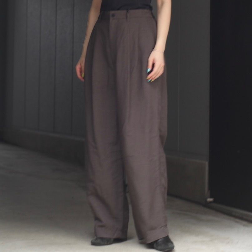 【残り一点】Rayon/Linen Wide Easy Trousers