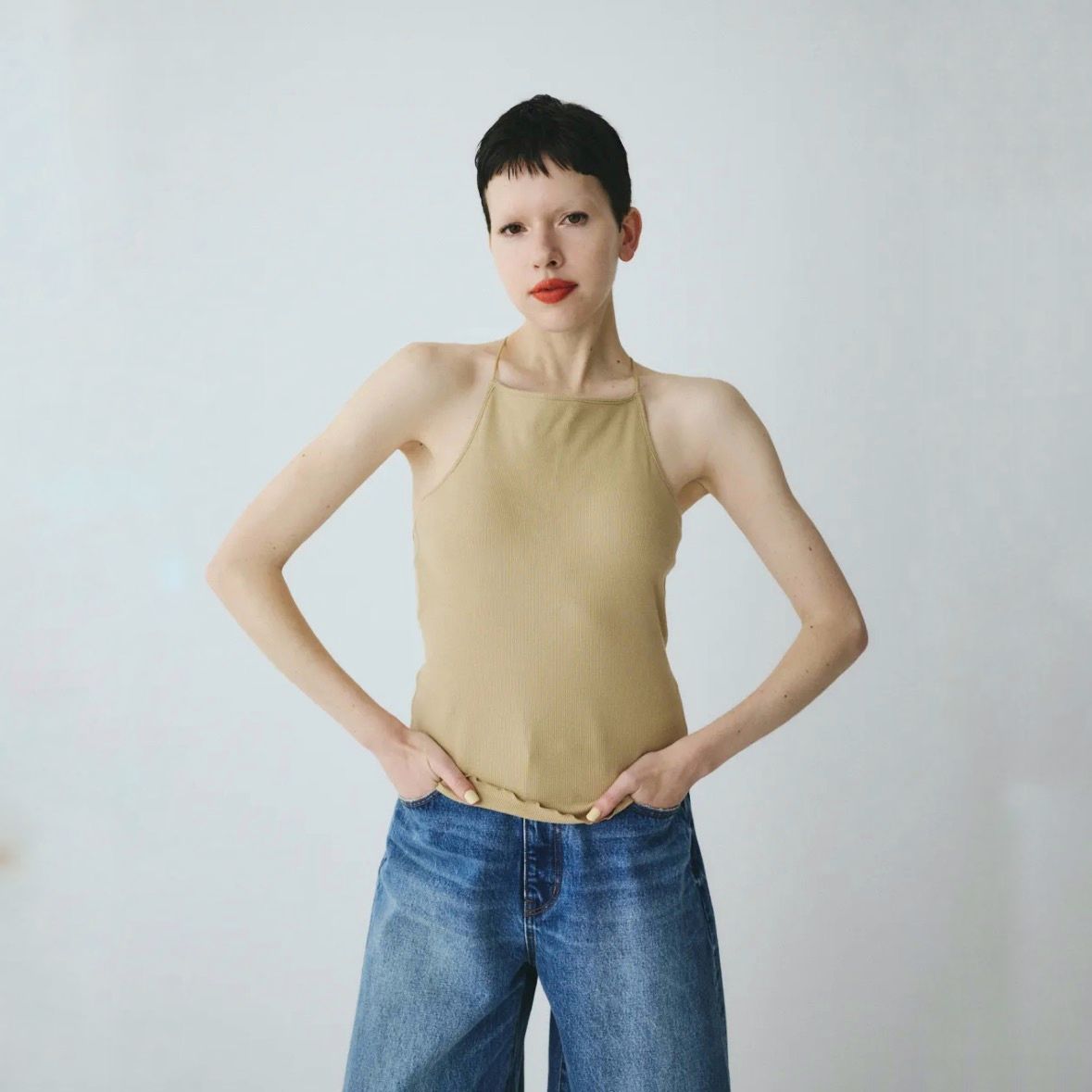 【残り一点】Bi Color Cord Camisole