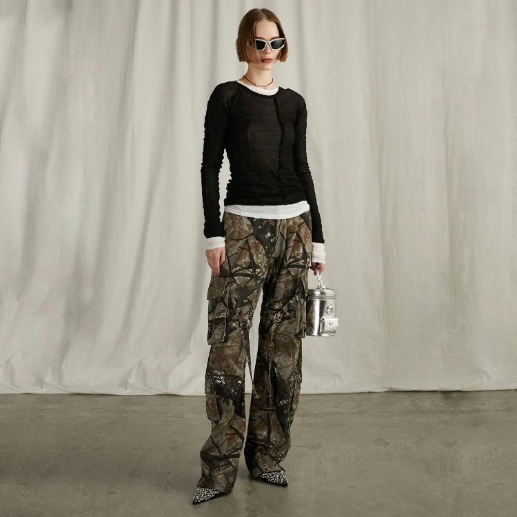 【残り一点】Sheer Fraise Layered Top