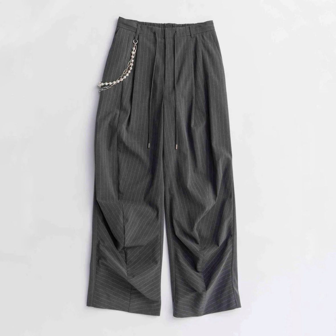 【残り一点】Chain Belt with Drape Hem Slacks
