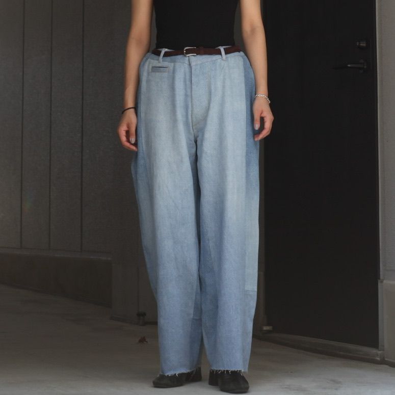 【残り一点】Reconstructed Super Baggy Slacks Denim_3(L)