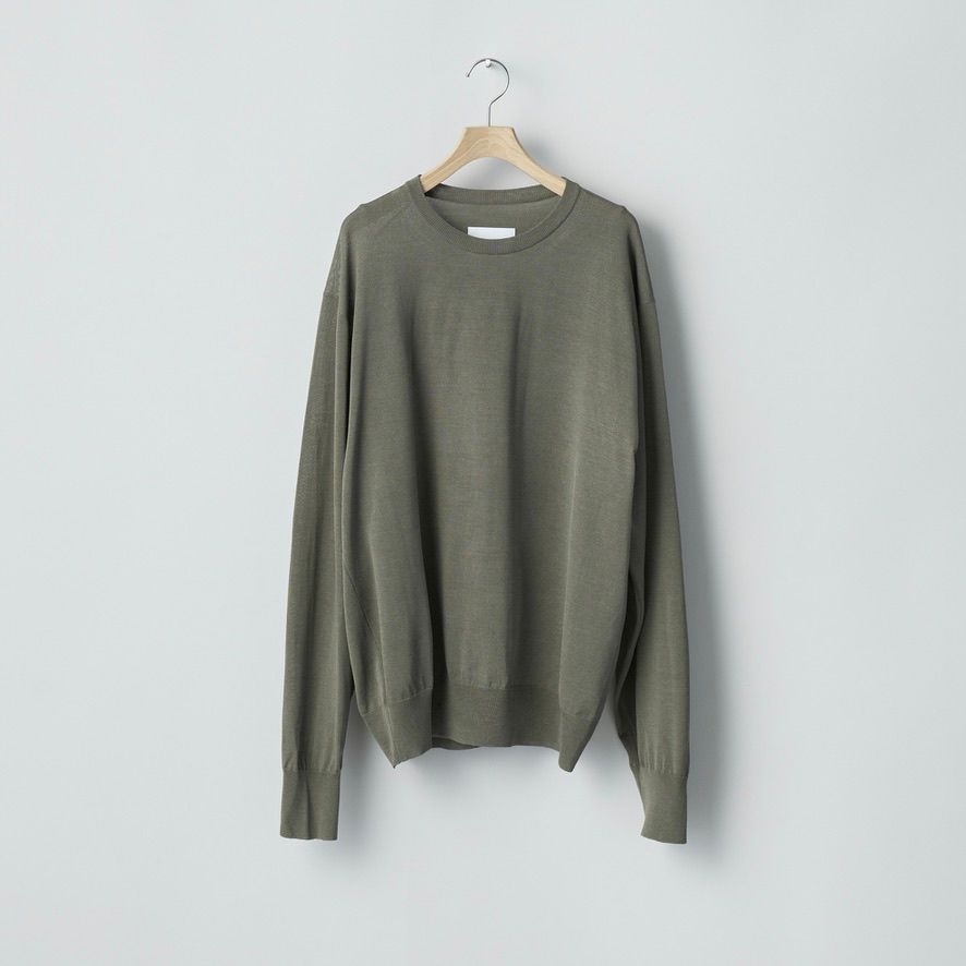 【残りわずか】Wool/Silk Knit Crew Neck LS