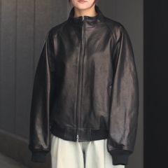 【残りわずか】Lamb Leather Weekend Jacket