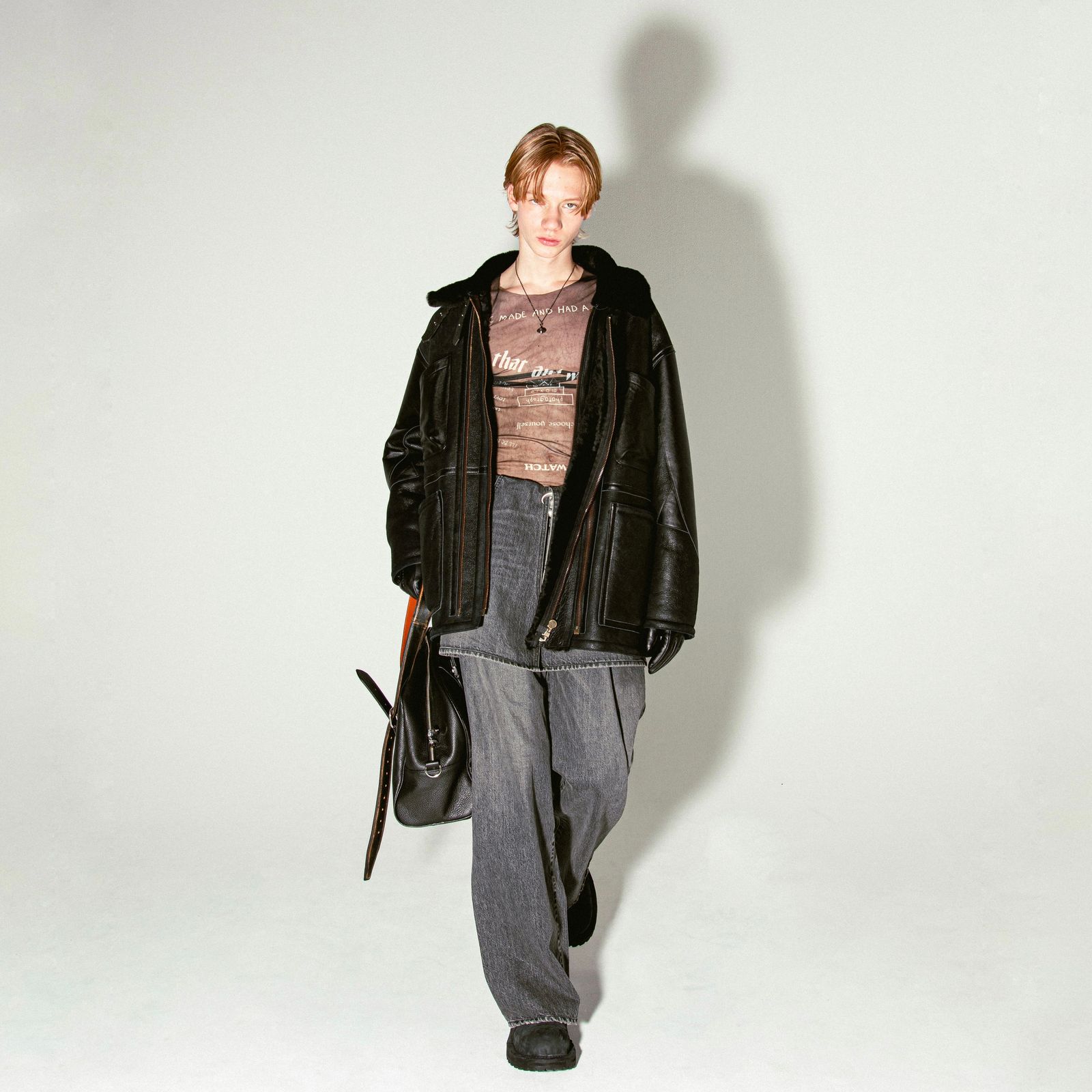 【残り一点】W-Zip Mouton Flight Jacket
