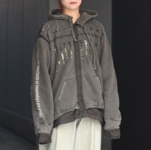 【残り一点】Bootleg Docking Shirt Hoodie(SHINE)