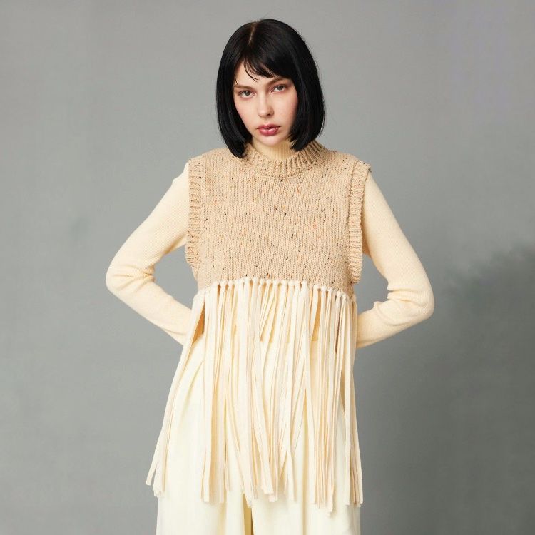 【残り一点】Fringe Knit Vest