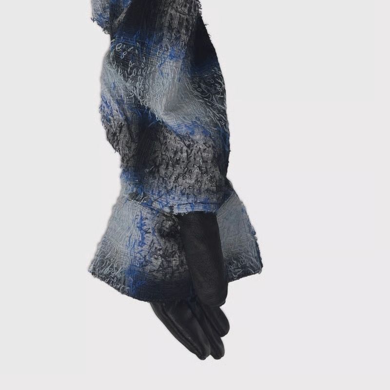 【残り一点】Shaggy Ombre Ribbon Shirt(DRUNK)
