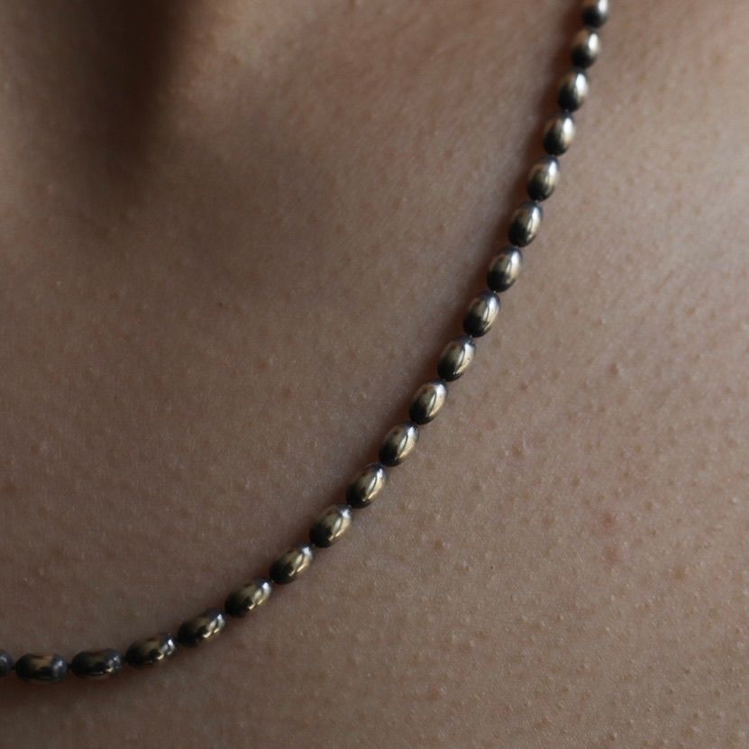 【お取り寄せ注文可能】Narrow Oval Bowl Chain Necklace