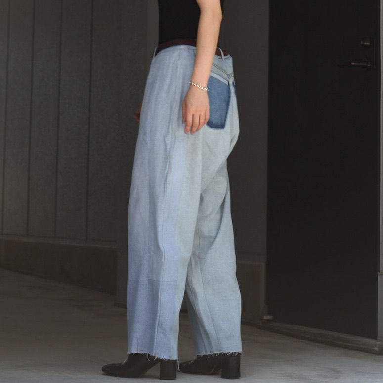 【残り一点】Reconstructed Super Baggy Slacks Denim_2(M)