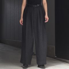 【残り一点】ウールツータックワイドスラックス