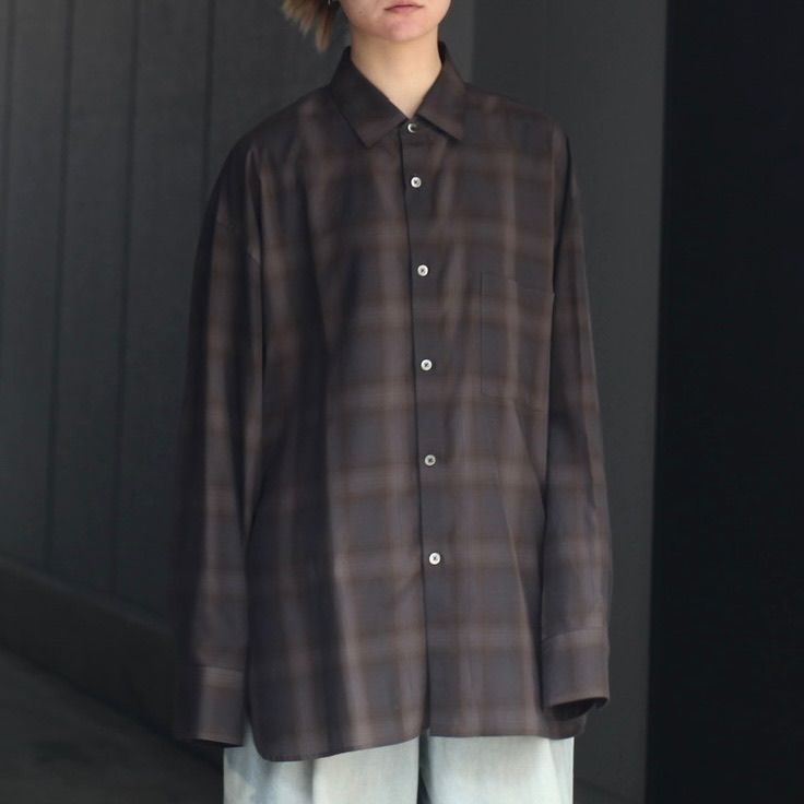 stein】OVERSIZED DOWN PAT SHIRT | labiela.com