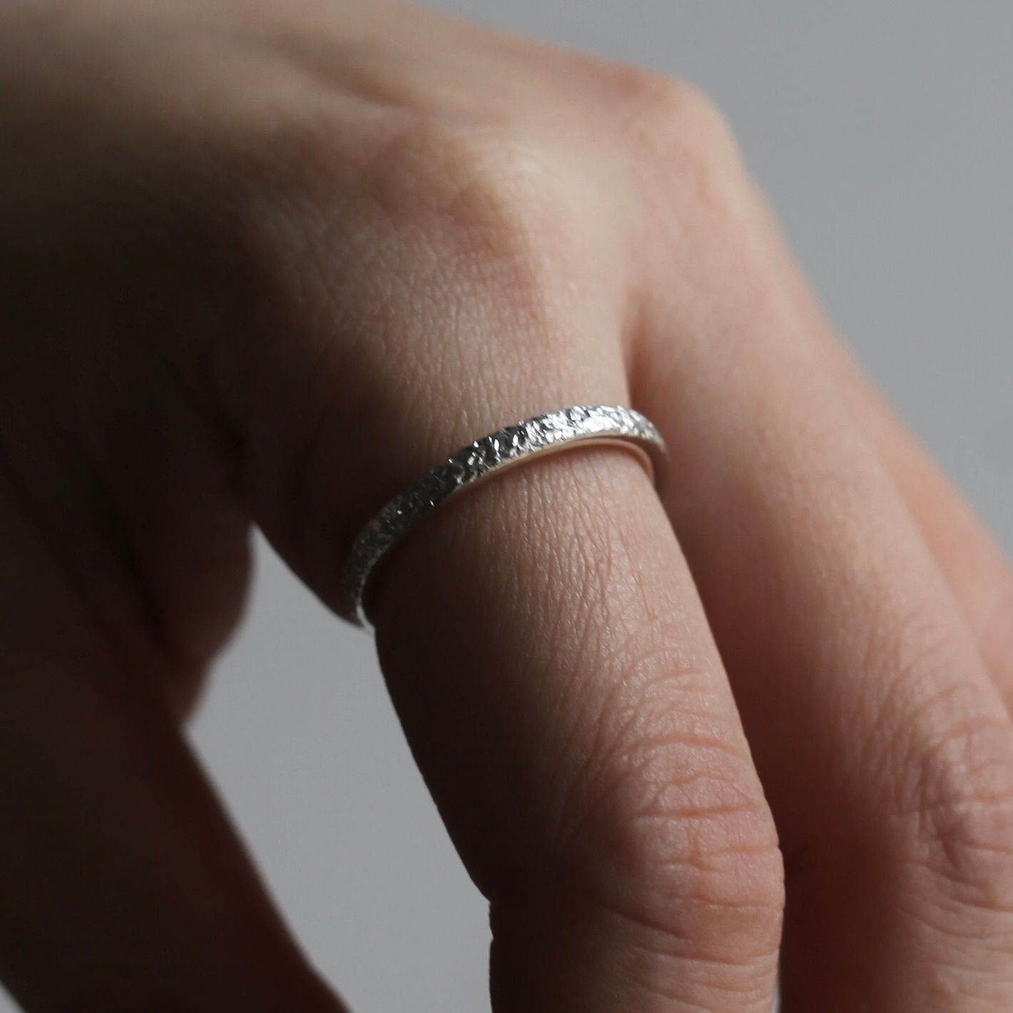 【残り一点】Oval Textured Ring(2.5mm)