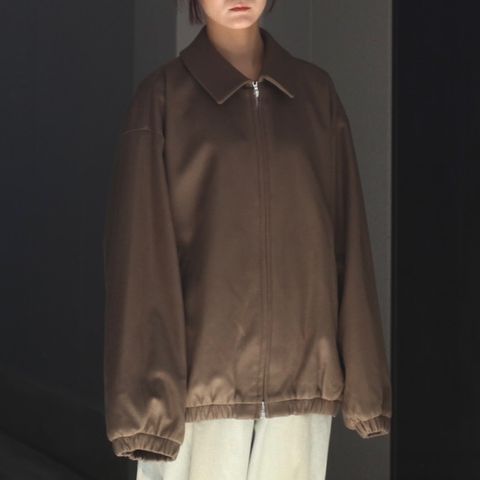 【残り一点】Melton Oversized Zip Jacket
