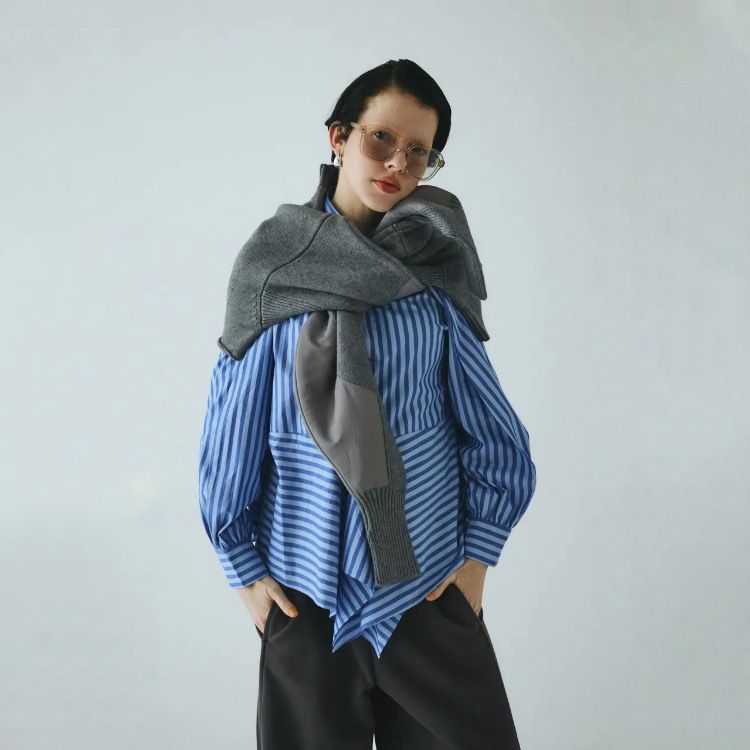 【残り一点】Asymmetrry Hem Knit Tops