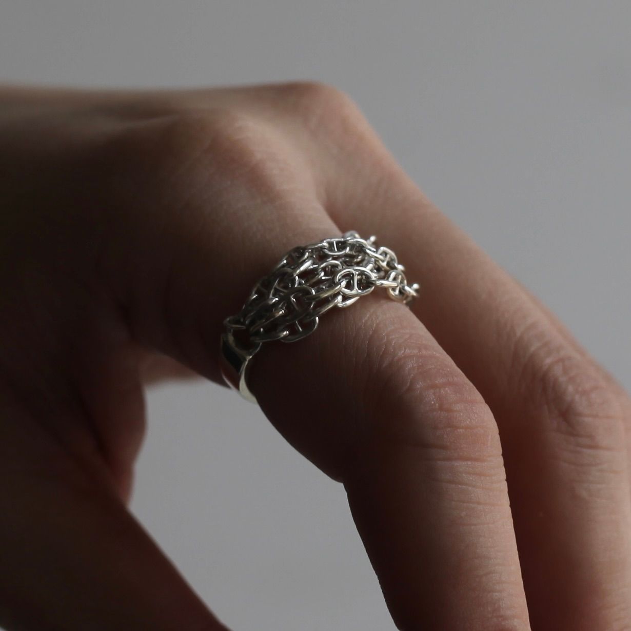 【残り一点】Anchor Chain Cluster Ring