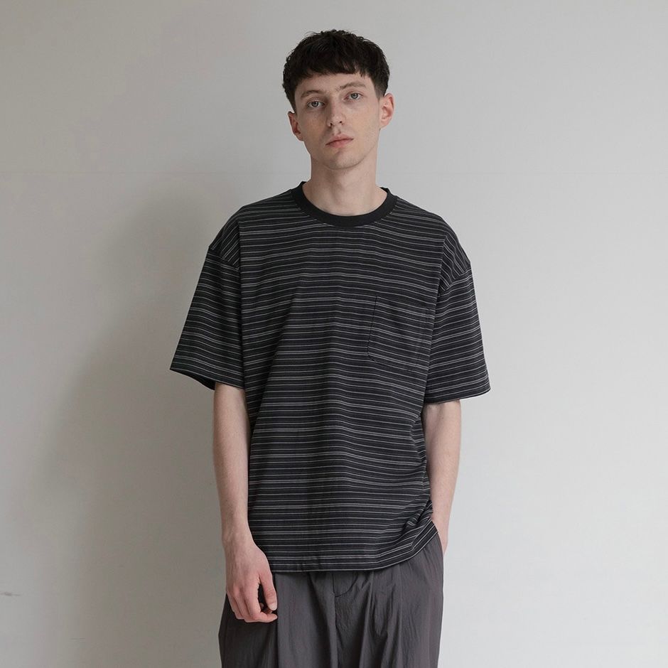 【残り一点】Ordinary Multi Stripe Pocket Tee