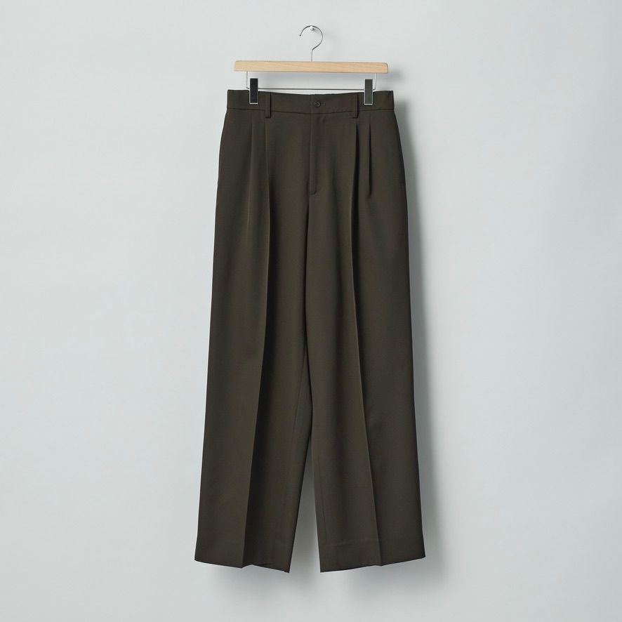 【残り一点】Easy Long Wide Trousers(2/90 WOOL GABARDINE)