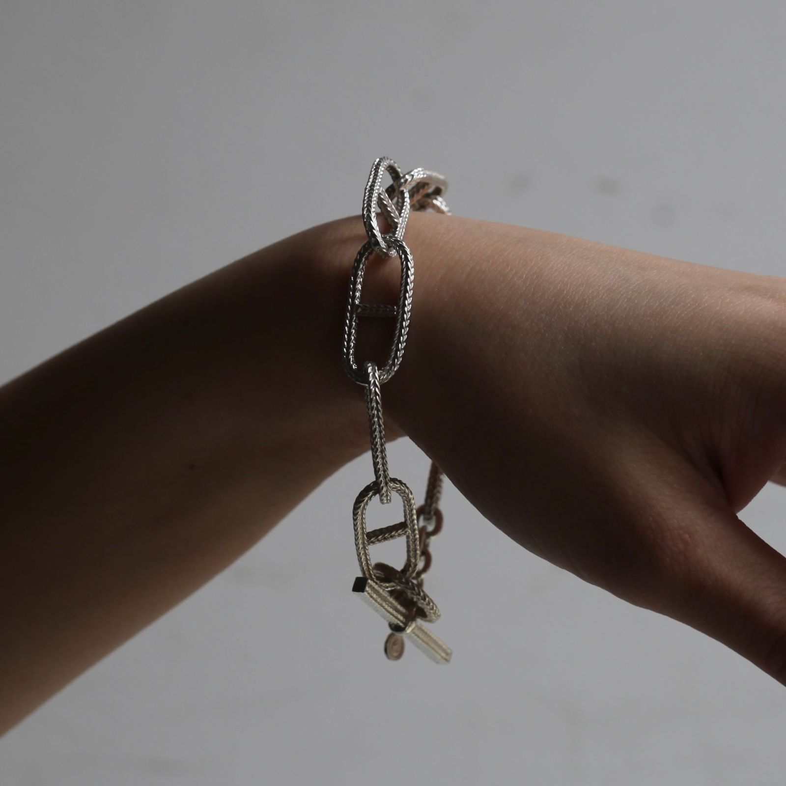 【残り一点】Rope Anchor Chain T-BAR Bracelet LARGE(11mm)