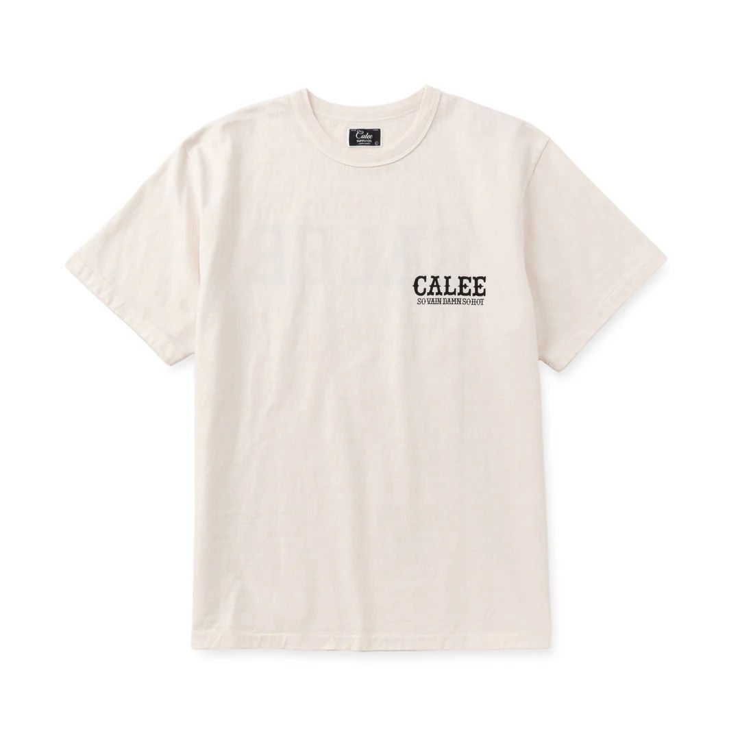 【残り一点】Garment Dye Calee Logo Tee