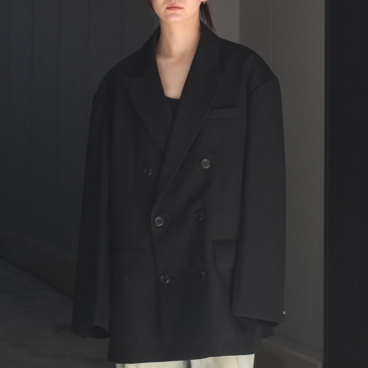 美品 完売品 TECH DOUBLE-BREASTED JACKET XL W's TECH DOUBLE-BREASTED JACKET #NAVY [BJ-57024L] – ciacura