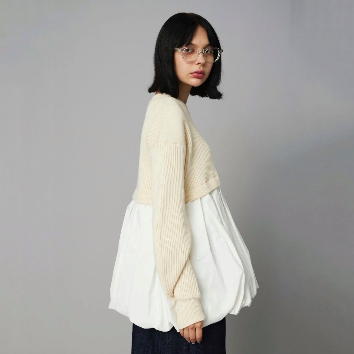 HeRIN.CYE - 【残り一点】Tuck Balloon Knit Tops | ACRMTSM ONLINE STORE