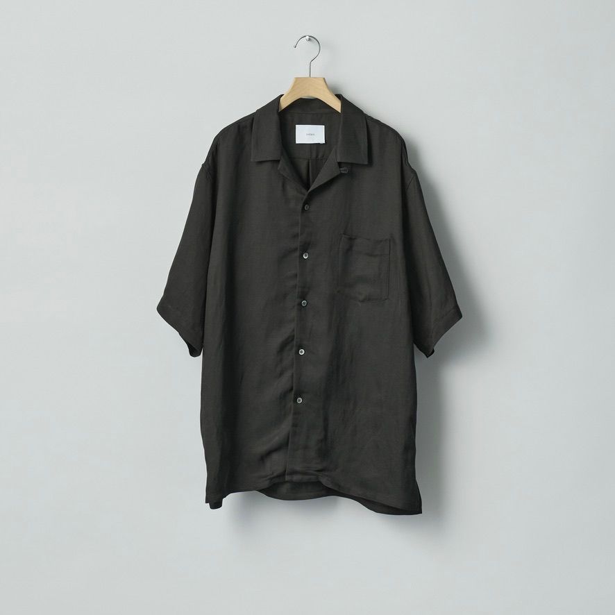 【残りわずか】VIS/LI Bright Twill Open Collar S/S Shirt