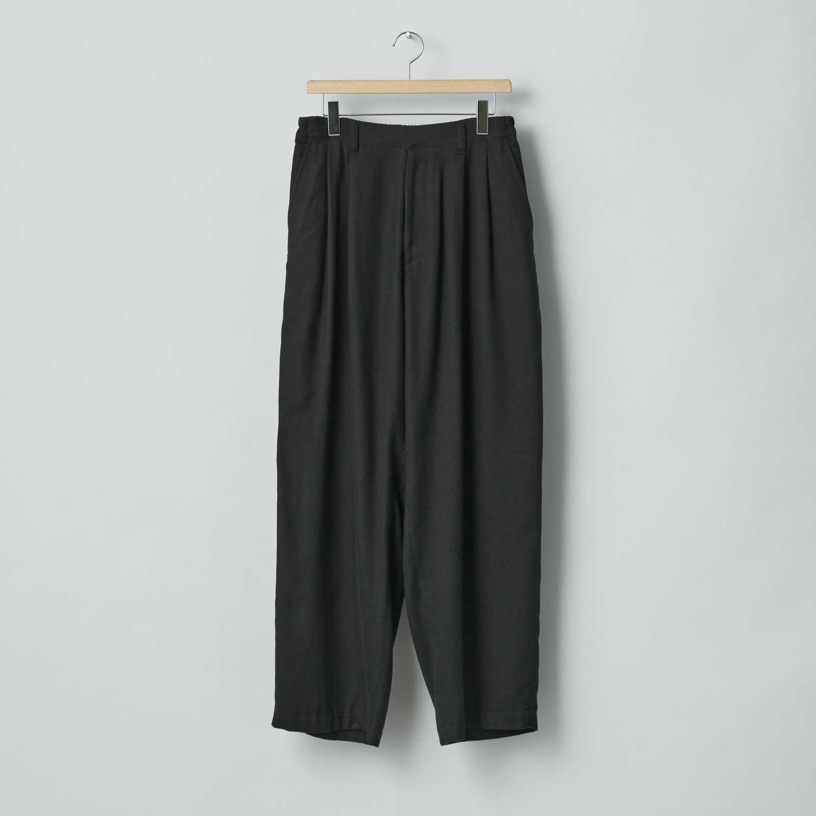【残り一点】Rayon Silk Flannel Wide Easy Trousers